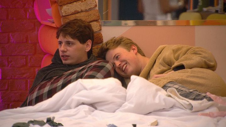 Jordan and Henry in the Big Brother house last month