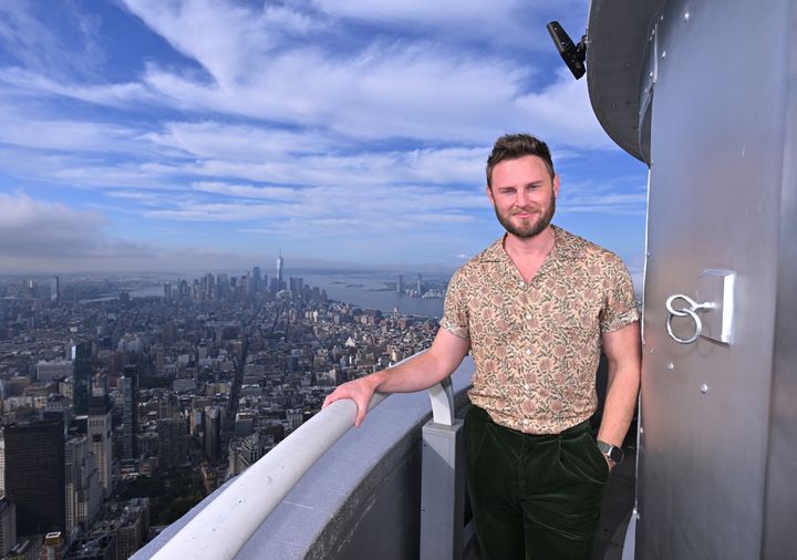 Bobby Berk visiting the Empire State Building earlier this year