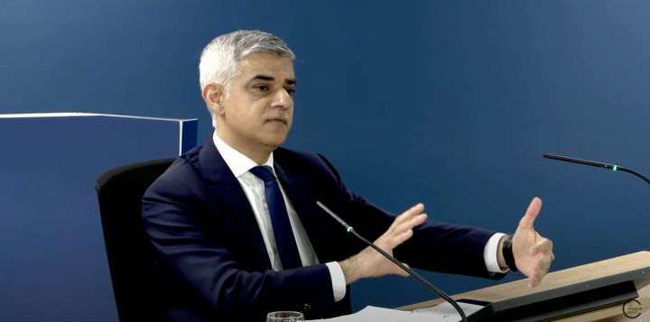 Mayor of London Sadiq Khan gives evidence to the Covid Inquiry