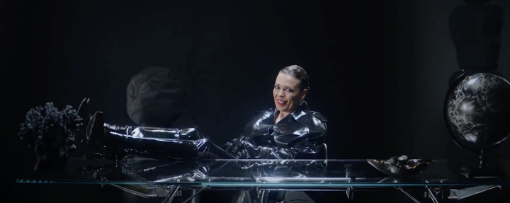 Olivia Colman as "Oblivia Coalmine" in Make My Money Matter's new campaign