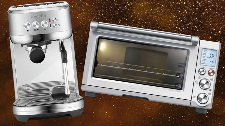 The Breville Bambino Plus espresso machine and the Breville Smart Oven Pro toaster oven are both up to 25% off for Cyber Monday.