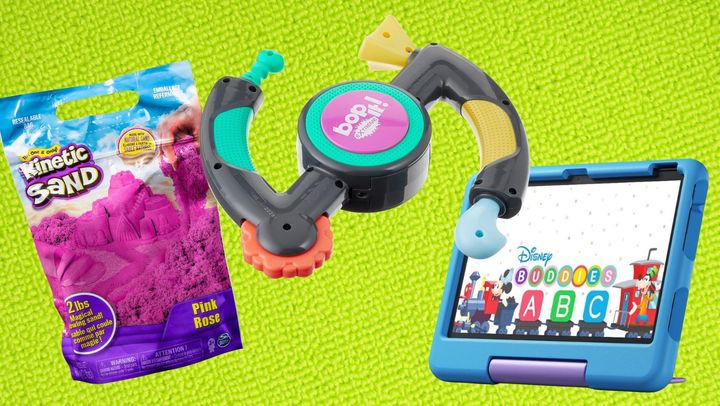 Save on Kinetic Sand, an "extreme" version of the classic Bop It toy and an Amazon Fire tablet just for kids. 