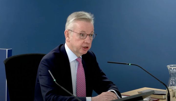 Michael Gove gives evidence at the Covid Inquiry