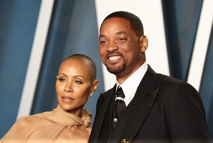 ada Pinkett Smith and Will Smith at an Oscars party in 2022
