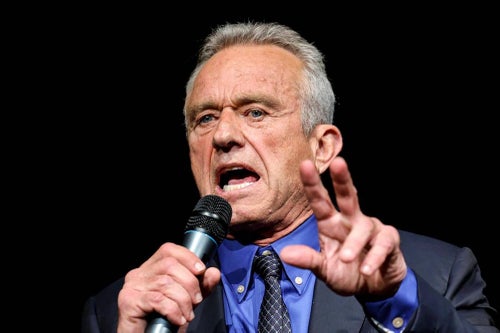Robert F. Kennedy Jr. on the campaign trail in October. 