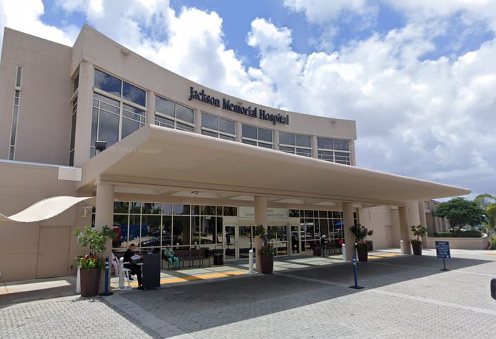 Jackson Memorial Hospital in Miami, Florida, via Google Maps.