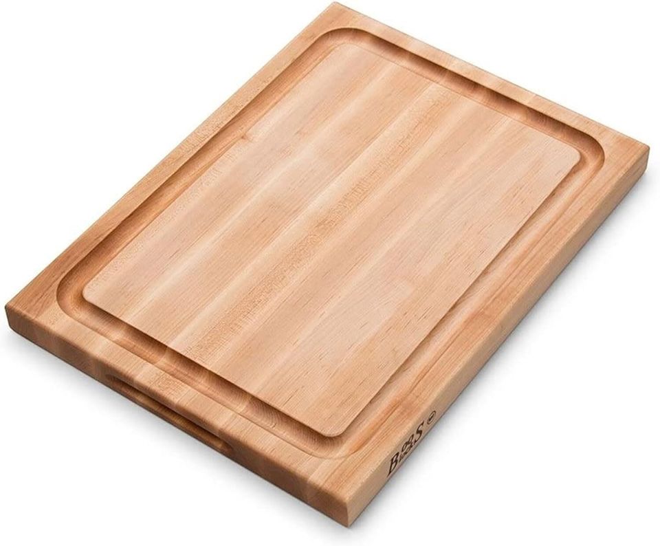 A John Boos reversible cutting board