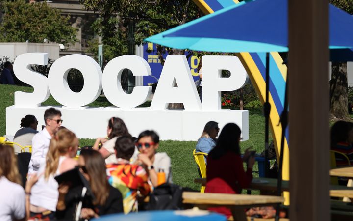 SOCAPの会場となったのは、サンフランシスコの中心部にあるイエルバ・ブエナガーデンズを中心とした一帯