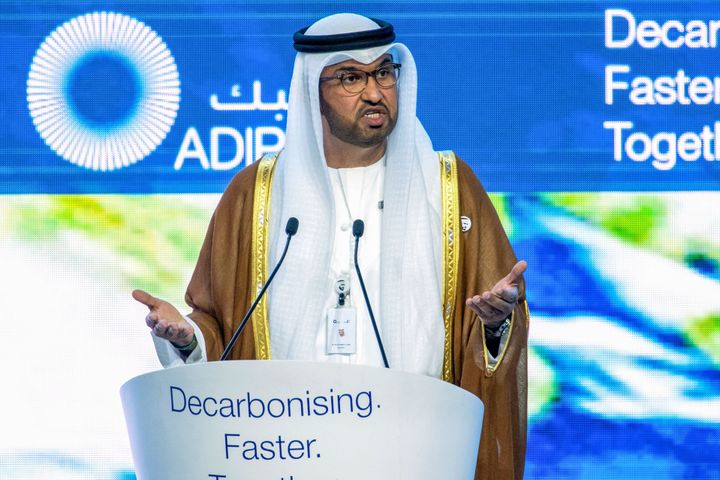 The president of the upcoming COP28 climate change Sultan Ahmed al-Jaber