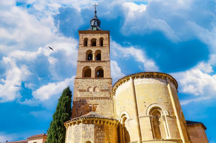 Σεγκόβια, Ισπανία, Εκκλησία San Andres. Αρχιτεκτονική του μεσαιωνικού καθολικού κτιρίου.