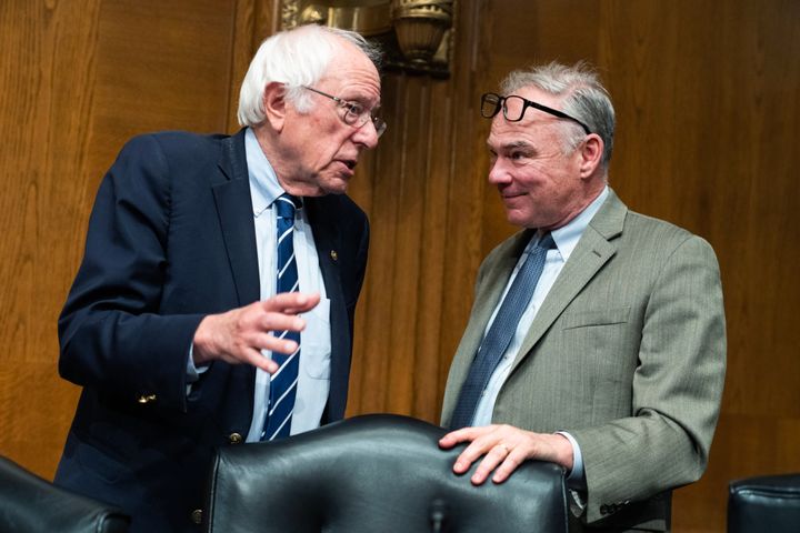 Sens. Bernie Sanders (I-Vt.) and Tim Kaine (D-Va.) are key players in the Capitol Hill conversation about U.S. aid to Israel.