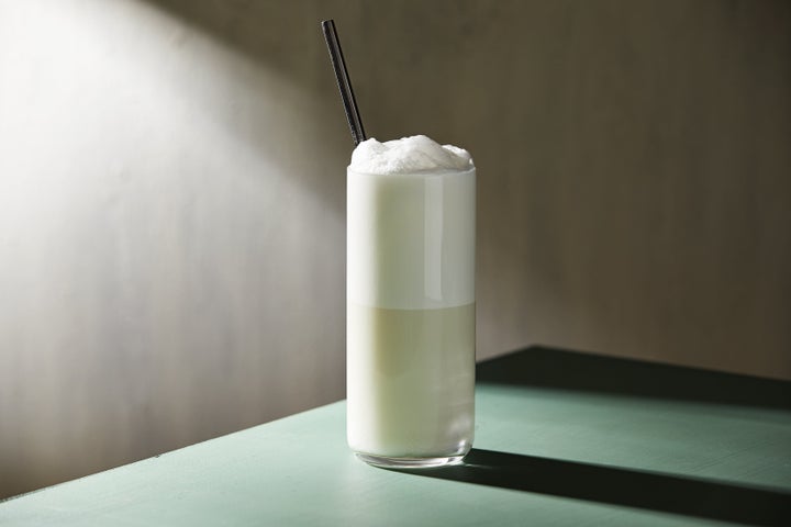 A Ramos Gin Fizz contains citrus, cream and egg whites.