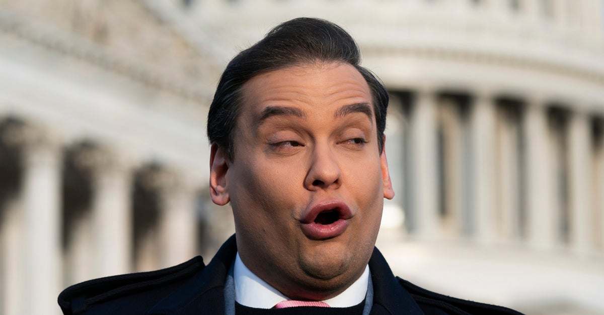 NextImg:George Santos Has 5-Word Response To Being Expelled From Congress