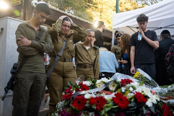 Friends and family grieve for Sergeant Kiril Brodski, a 19-year-old Israeli soldier who was killed on Oct. 7.