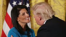 Trump Claims Biden Is Prosecuting His Top Foe. So How Come Nikki Haley Isn't In Jail Yet?