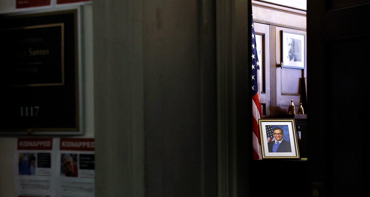 NextImg:House Staffer Swiftly Changes Locks On George Santos' Office