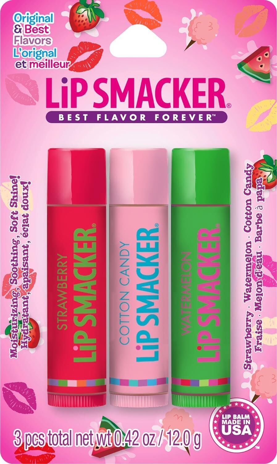 Lip Smacker Crayola Lip Balm Trio, Gift Sets, Beauty & Health