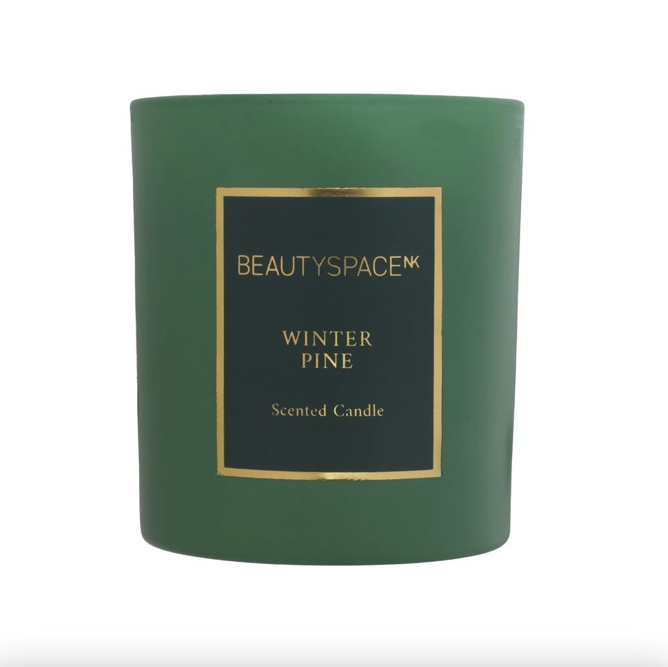 A pine-scented candle from a British beauty retailer