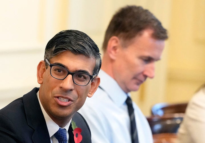 PM Rishi Sunak and chancellor Jeremy Hunt