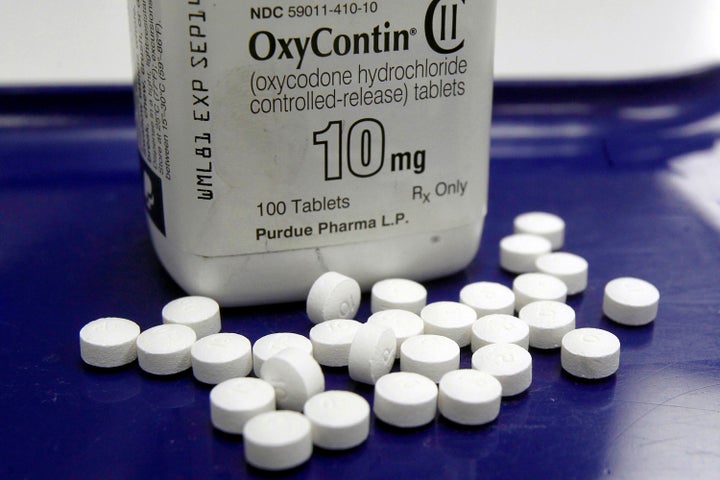 OxyContin pills are arranged for a photo at a pharmacy in Montpelier, Vt., Feb. 19, 2013. (AP Photo/Toby Talbot, File)