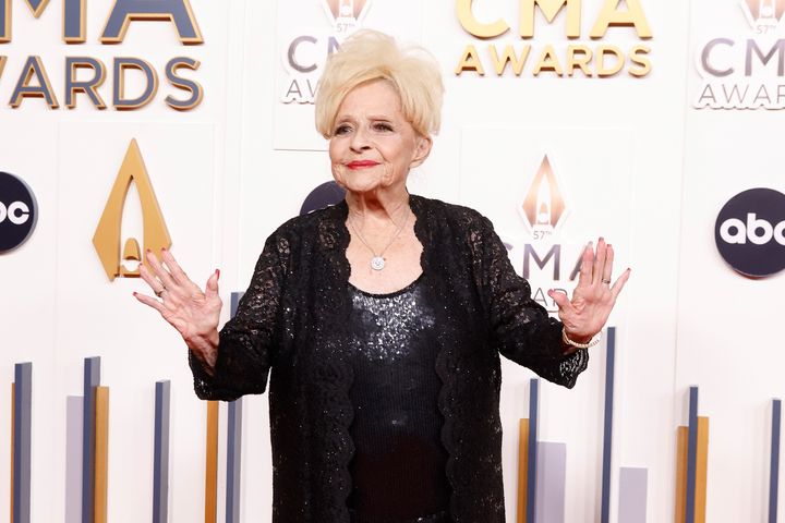 “I would’ve never thought in my wildest dreams that ‘Rockin’’ would be my signature song,” said Brenda Lee, seen here at the 2023 CMA Awards last month.