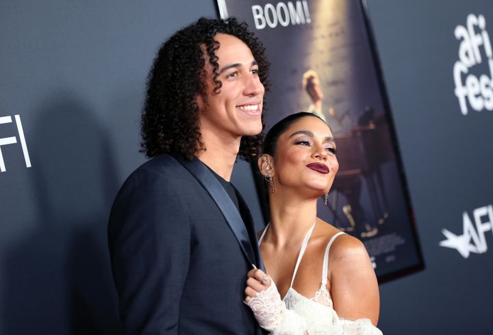 Cole Tucker and Vanessa Hudgens are married, according to sources who spoke to People. The two are seen here a year ago while making their red carpet debut at the premiere of "tick, tick…BOOM!"