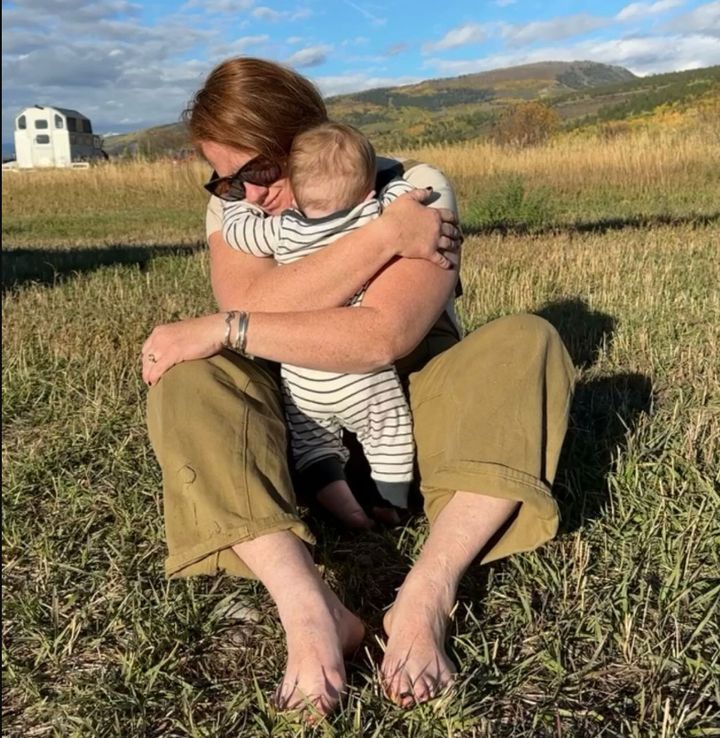 Kali Randall holds her son, Zeke, in a self-portrait posted on Instagram.