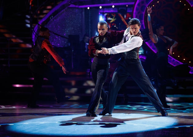 Layton Williams and Nikita Kuzmin performing their Paso Doble