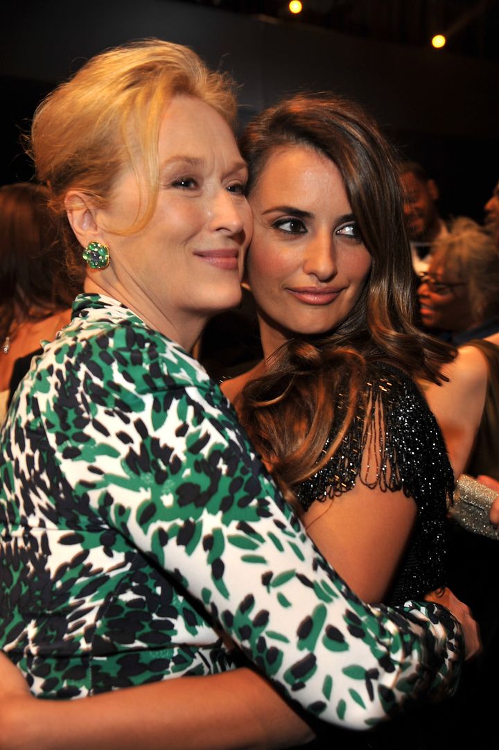 Meryl Streep (left) and Penélope Cruz in 2010.