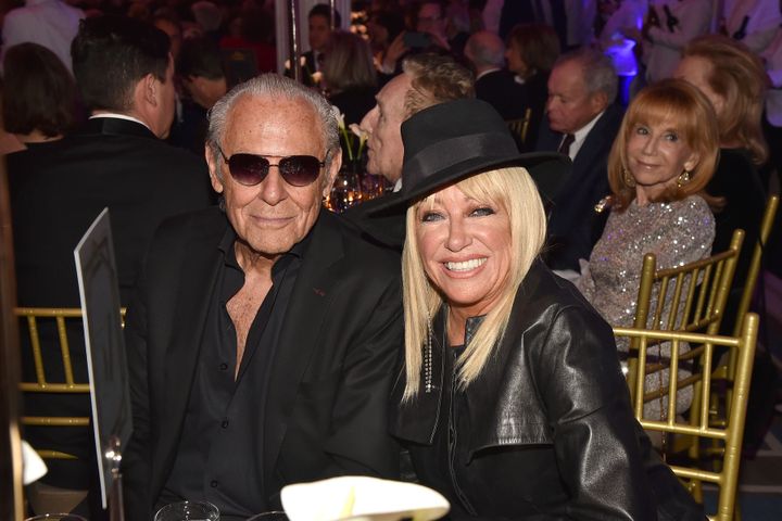 Alan Hamel and Suzanne Somers in New York City in 2022.