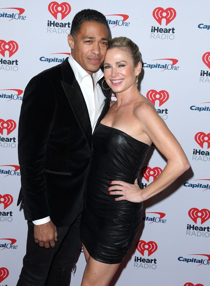 T.J. Holmes and Amy Robach made their red carpet debut at KIIS FM's iHeartRadio Jingle Ball 2023 on Dec. 1, 2023 in Inglewood, California.