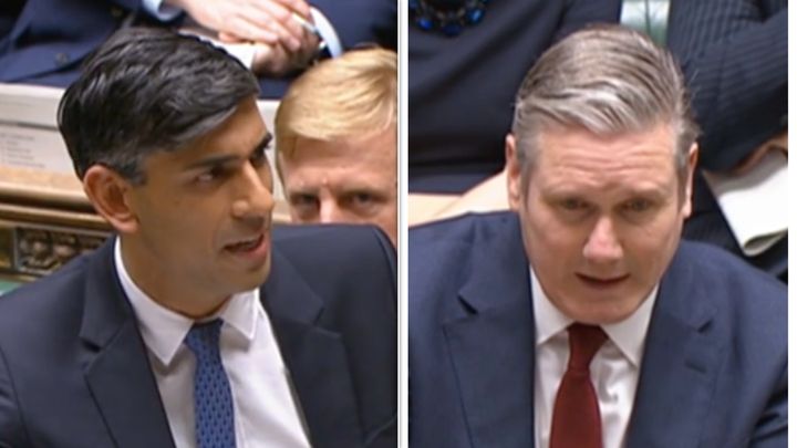 Sunak and Starmer clashed at PMQs