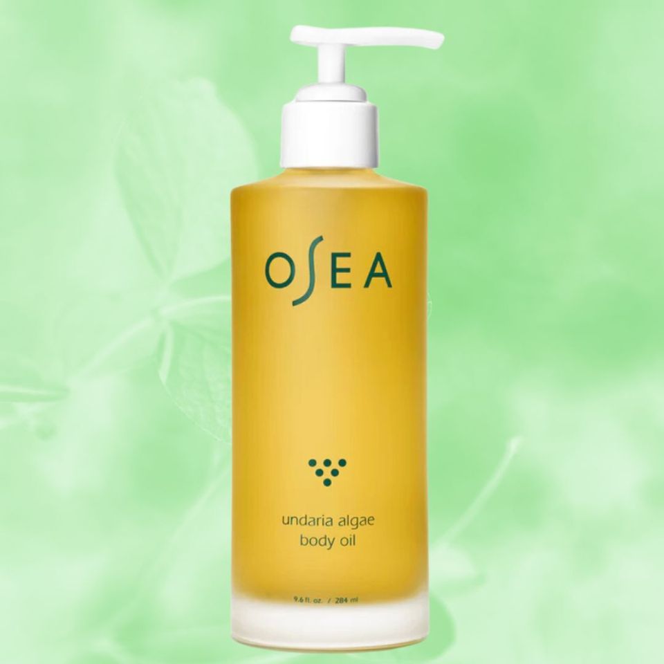 A seaweed-infused body oil