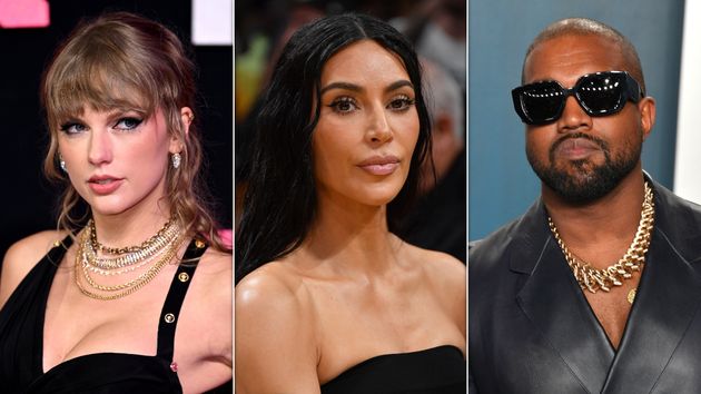 Taylor Swift, Kim Kardashian and Kanye 