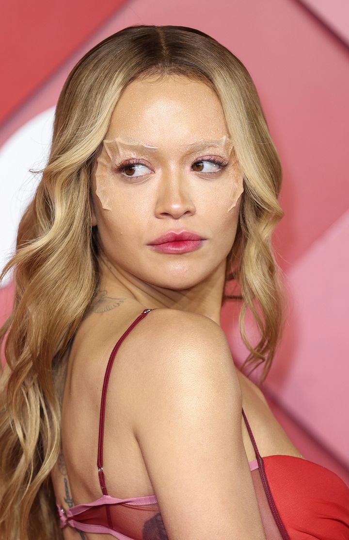 Ora wore prosthetic gills on her face at the 2022 British Fashion Awards.