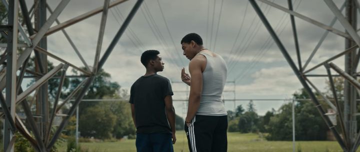 Lamar Johnson (left) and Aaron Pierre in "Brother."