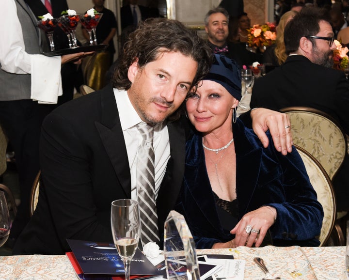 Doherty and Kurt Iswarienko at American Cancer Society's Giants of Science Los Angeles Gala in 2016.