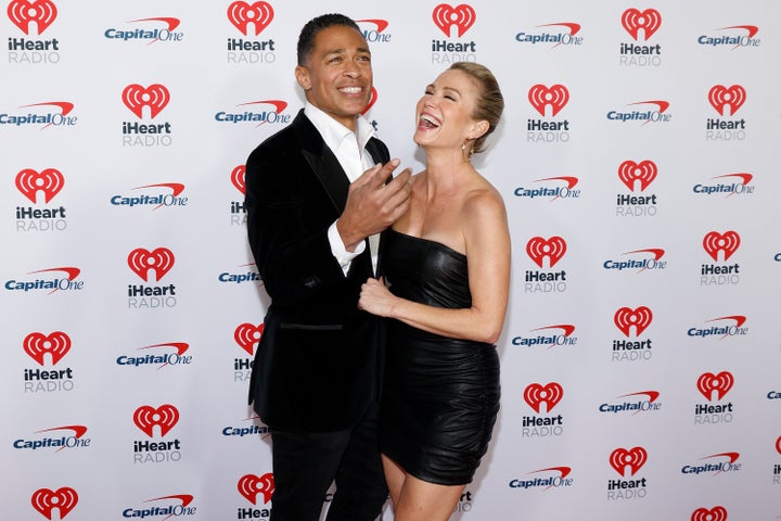 Holmes and Robach attend the 2023 KIIS FM iHeartRadio Jingle Ball on Dec. 1 in Inglewood, California.