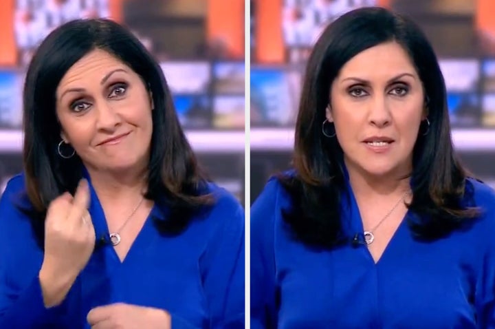 BBC Newsreader Sparks Viral Moment As She Flashes Middle Finger On Air ...