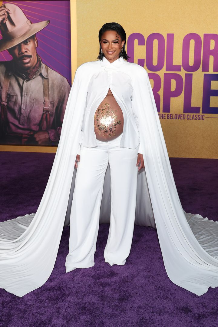 Ciara photographed at the world premiere of "The Color Purple" at Academy Museum of Motion Pictures on Dec. 6, 2023, in Los Angeles, California.