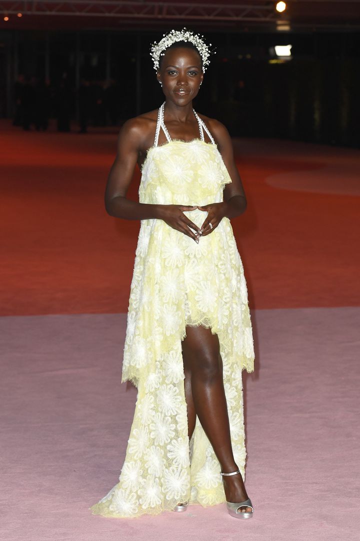 Lupita Nyong'o photographed at the 3rd Annual Academy Museum Gala at the Academy Museum of Motion Pictures on Dec. 3 in Los Angeles.