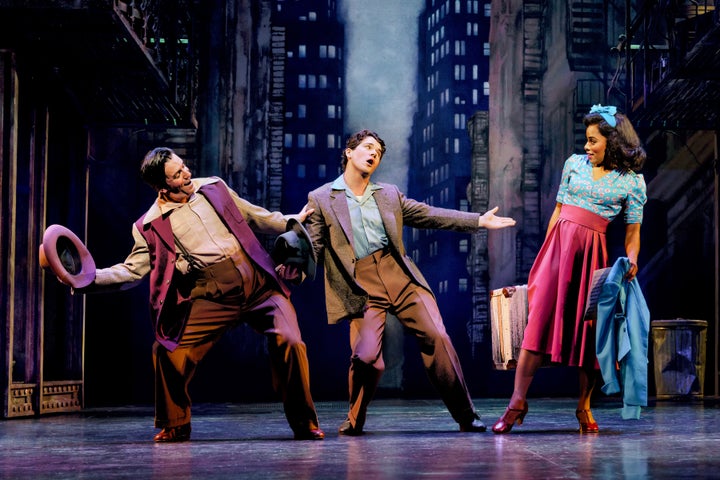 (Left to Right) Clyde Alves, Colton Ryan and Anna Uzele in