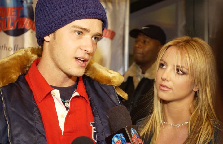 Singers Justin Timberlake and Britney Spears dated for three years before splitting in 2002.