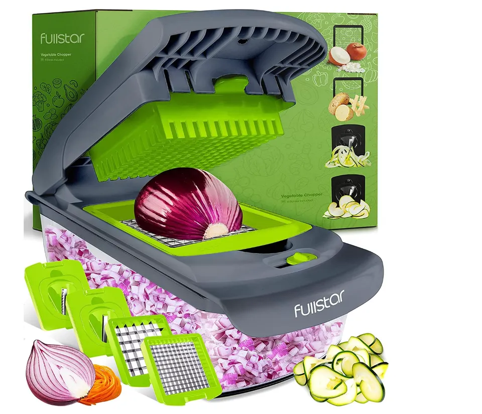 Mueller Pro-Series 10-in-1, 8 Blade Vegetable Slicer, Onion Mi