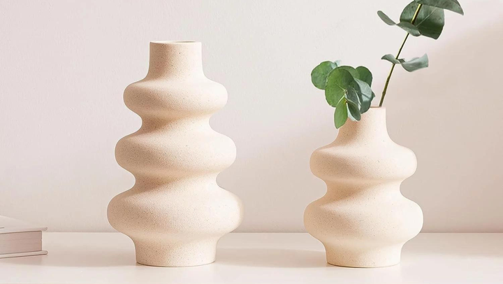 Boutique-style ceramic <a href="https://goto.walmart.com/c/2706071/565706/9383?veh=aff&sourceid=imp_000011112222333344&u=https%3A%2F%2Fwww.walmart.com%2Fip%2FHBlife-Ceramic-Vase-Set-2-Unique-Decorative-Flower-Modern-Table-Shelf-Home-Decor-Off-White-Minimalist-Nordic-Boho-Centerpieces-Bouquet-Pampas-Grass%2F3207569798&subId1=65737daee4b09724b43426d4" role="link" rel="sponsored" class=" js-entry-link cet-external-link" data-vars-item-name="vases" data-vars-item-type="text" data-vars-unit-name="65737daee4b09724b43426d4" data-vars-unit-type="buzz_body" data-vars-target-content-id="https://goto.walmart.com/c/2706071/565706/9383?veh=aff&sourceid=imp_000011112222333344&u=https%3A%2F%2Fwww.walmart.com%2Fip%2FHBlife-Ceramic-Vase-Set-2-Unique-Decorative-Flower-Modern-Table-Shelf-Home-Decor-Off-White-Minimalist-Nordic-Boho-Centerpieces-Bouquet-Pampas-Grass%2F3207569798&subId1=65737daee4b09724b43426d4" data-vars-target-content-type="url" data-vars-type="web_external_link" data-vars-subunit-name="article_body" data-vars-subunit-type="component" data-vars-position-in-subunit="0">vases</a> from Walmart