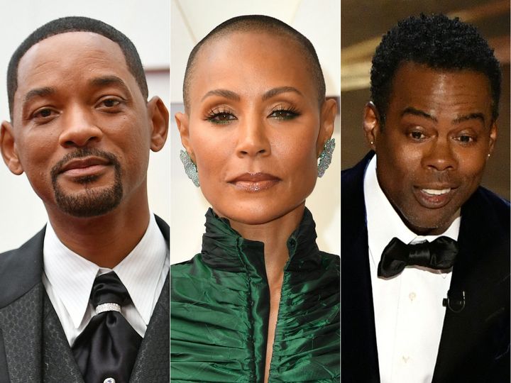 Jada Pinkett Smith says the Oscars controversy between she, Will Smith (left) and Chris Rock (right) impacted her marriage to Smith.
