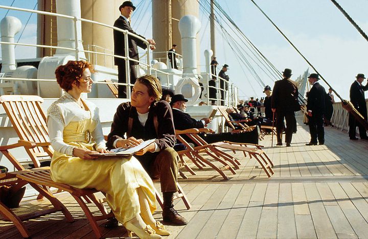 Kate Winslet and Leonardo DiCaprio in Titanic