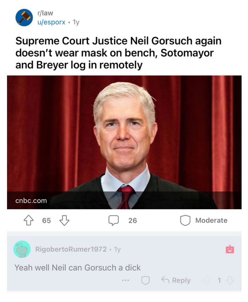 Reddit Moderators To Supreme Court: We Field Lots Of Death Threats ...