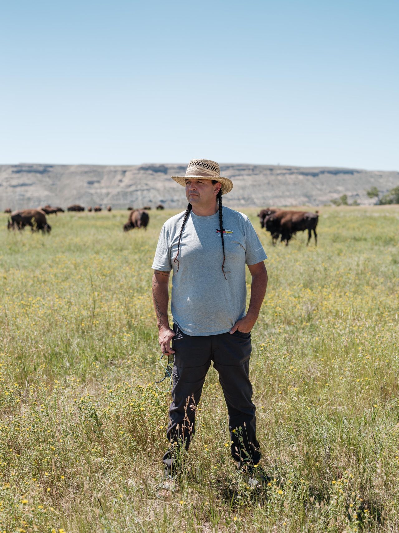 Baldes' interest in buffalo restoration started when he was young. "Being a kid, we used to hunt and fish, pronghorn, elk, deer — and the buffalo were the only one missing. This is about cultural revitalization, decolonization and community."