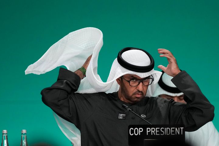 O πρόεδρος της COP28, President Σουλτάν αλ Τζμαμπερ